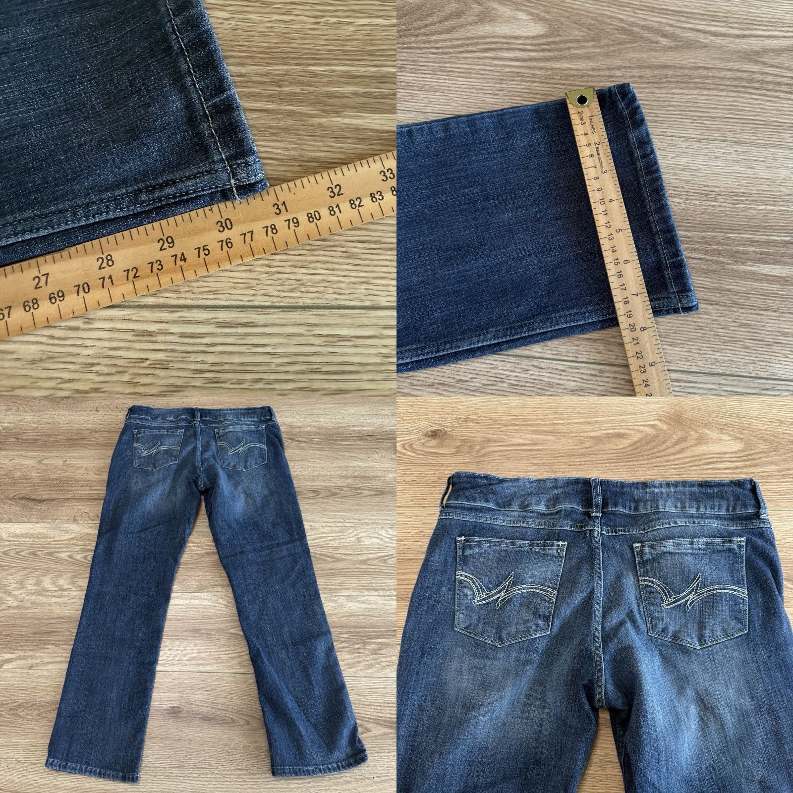 Wrangler VINTAGE Wrangler Straight Leg Jeans Women’s Size 15x32 Blue Cotton Blend Juniors Size 36" / US 14 / IT 50 - 8 Thumbnail