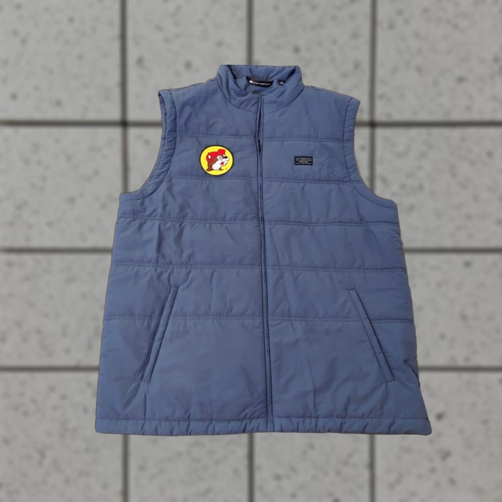 TravisMathew Mens Travis Mathew Full Zip Vest XL Blue Puffer Regular Coat Style Winter Size US XL / EU 56 / 4 - 1 Thumbnail
