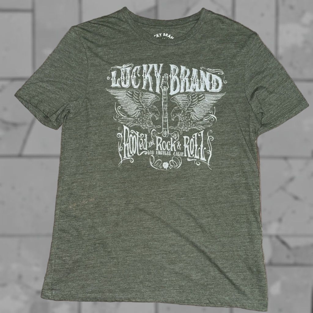 Lucky Brand Lucky Brand Green T-Shirt Mens Medium Size US M / EU 48-50 / 2 - 1 Thumbnail