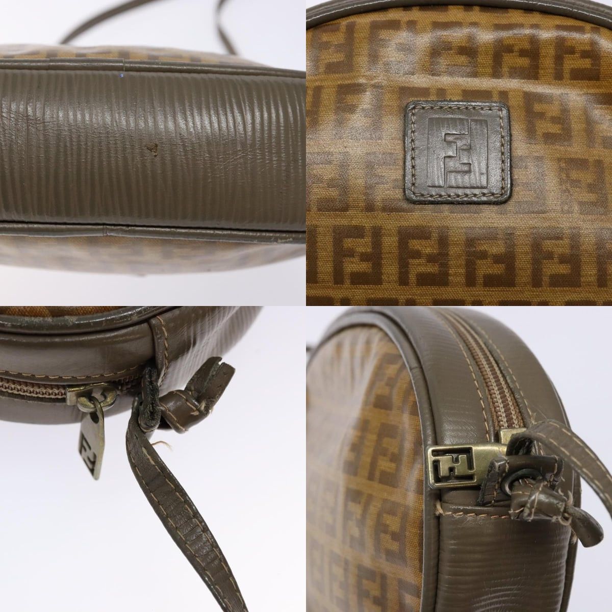 Fendi FENDI Zucchino Canvas Shoulder Bag Pvc Brown Size ONE SIZE - 11 Thumbnail