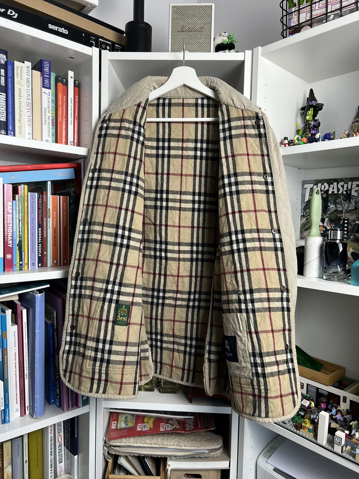 Burberry × Designer × Vintage Vintage y2k BURBERRY LONDON nova check quilted biker jacket Size US XL / EU 56 / 4 - 3 Thumbnail