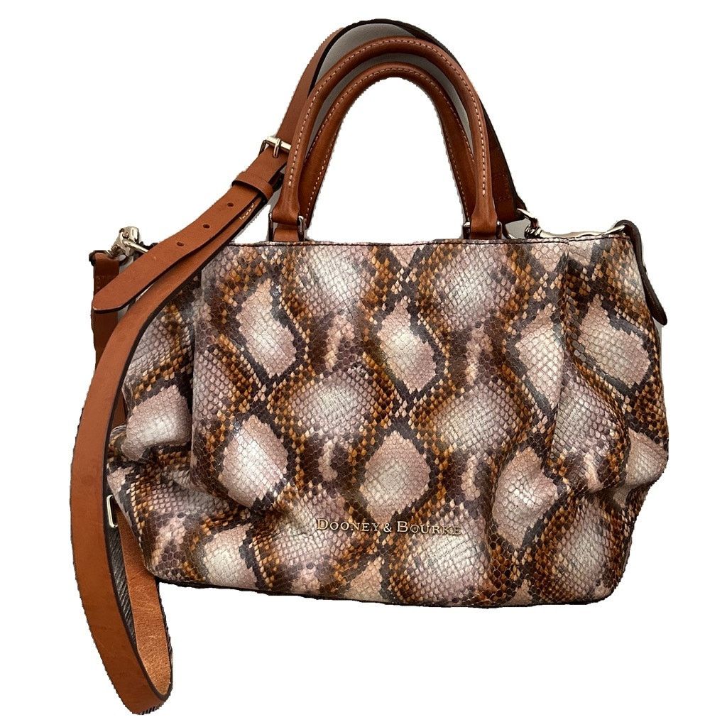 Dooney & Bourke Dooney & Bourke City Python Embossed Leather Barlow Satchel Size ONE SIZE - 1 Thumbnail