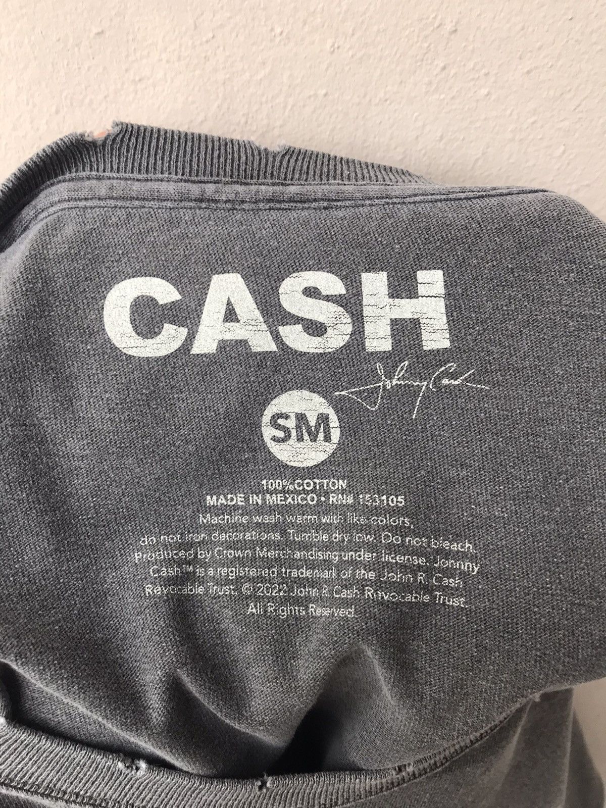 Band Tees Vintage Y2k Distressed Johnny Cash Band Tee misfits Size US S / EU 44-46 / 1 - 6 Thumbnail