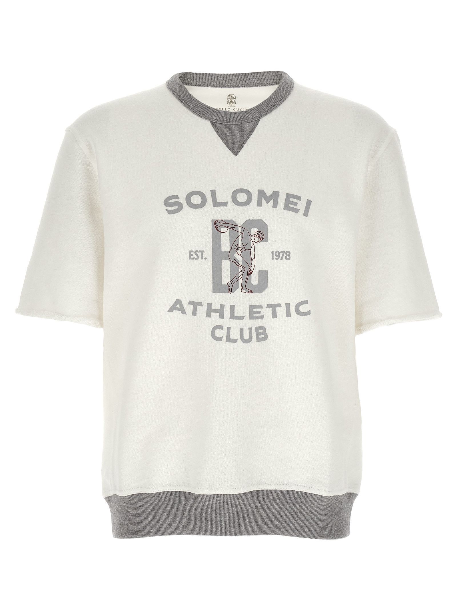 Brunello Cucinelli Short Sleeved Sweatshirt Size US M / EU 48-50 / 2 - 1 Thumbnail