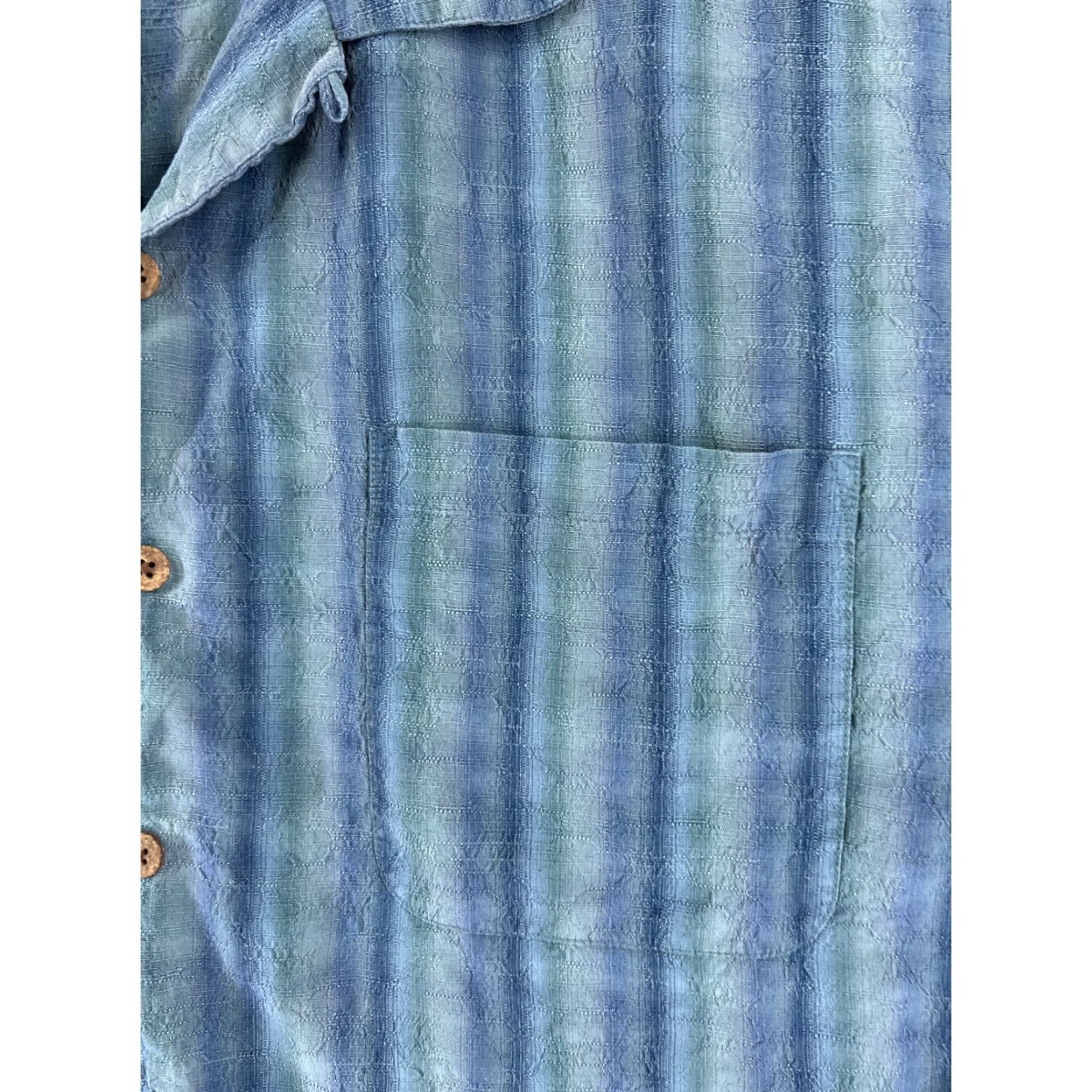 Tommy Bahama Tommy Bahama Shirt Men Extra Large Blue Stripe 100% Silk Button Up Hawaiian Size US XL / EU 56 / 4 - 6 Thumbnail