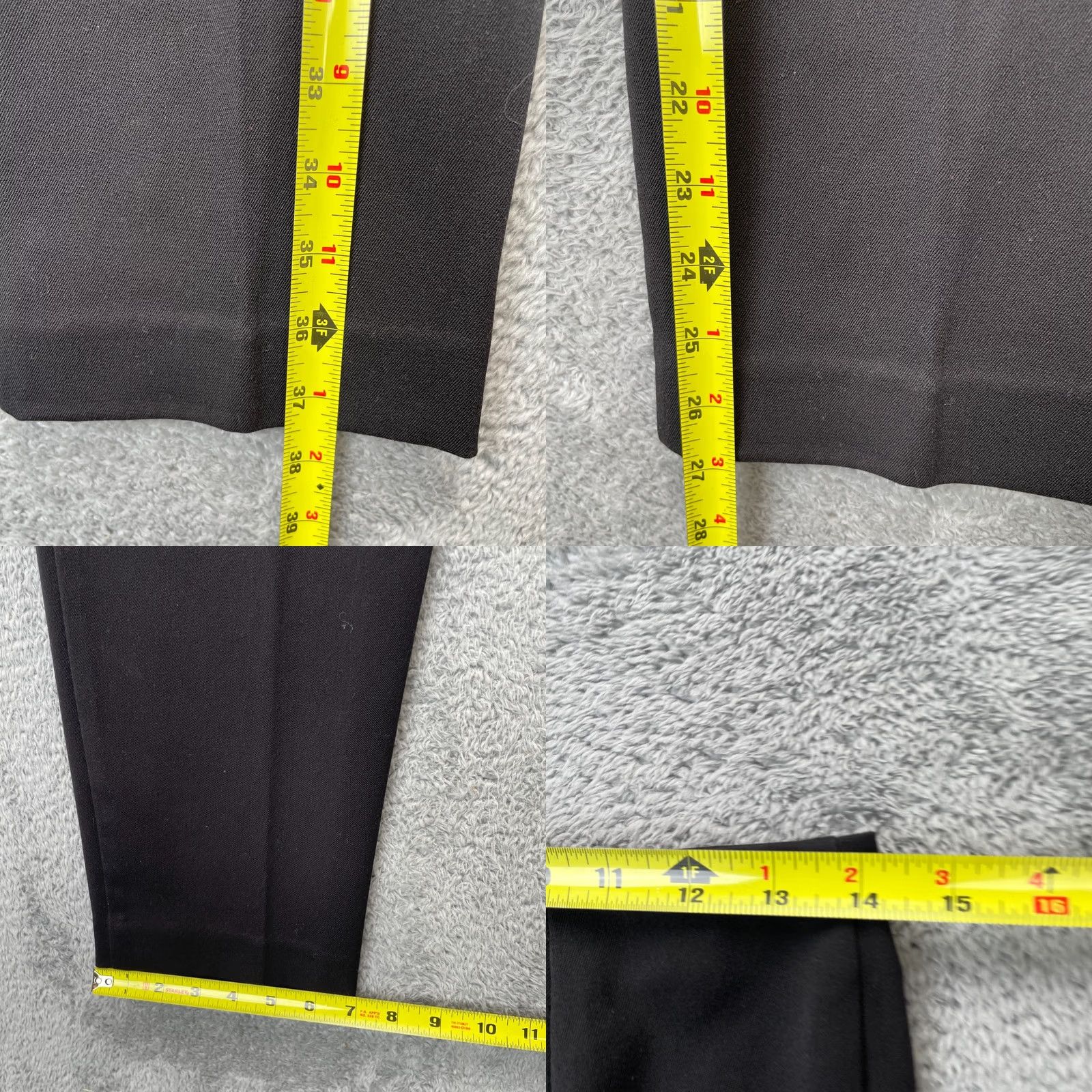 Talbots Talbots Pants Womens 4 Petites Black Heritage Straight Leg High Rise Side Zip Pants Woman 4P Black Polyester Rayon Spandex Size 28" / US 6 / IT 42 - 8 Thumbnail