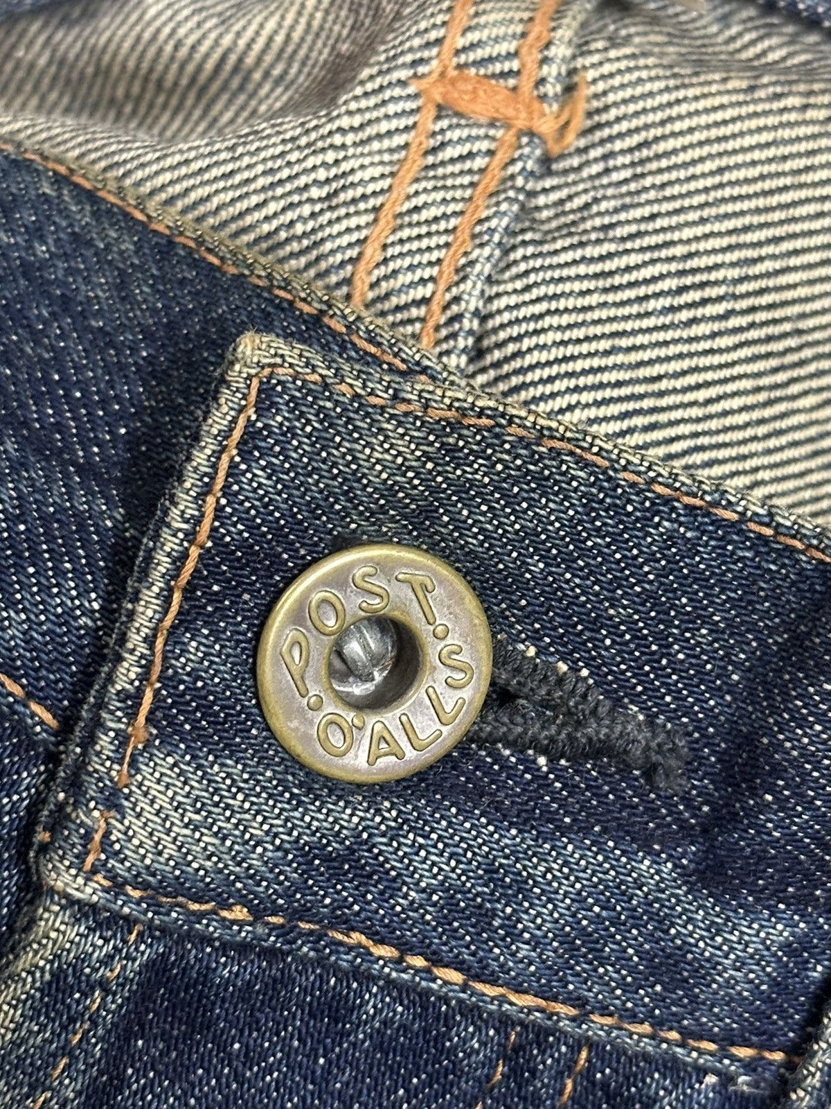 Japanese Brand Vintage Japan Post O’All Selvedge Mud Wash Style Jeans Size US 30 / EU 46 - 10 Thumbnail