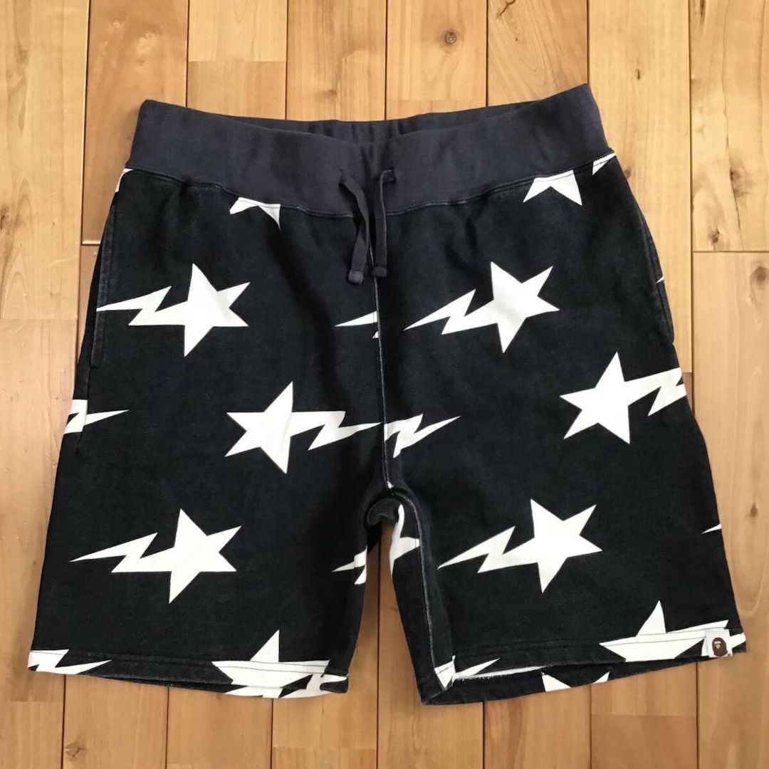 Bape BAPE STA logo sweat shorts a bathing ape star ★size L Size US 34 / EU 50 - 1 Thumbnail