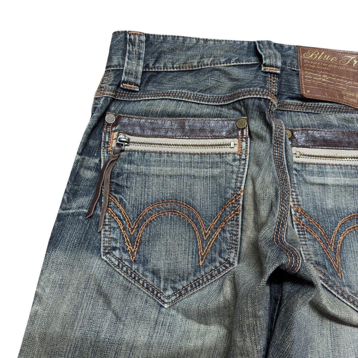 Edwin Vintage Edwin 503 Distressed Denim Jeans Size US 28 / EU 44 - 10 Thumbnail