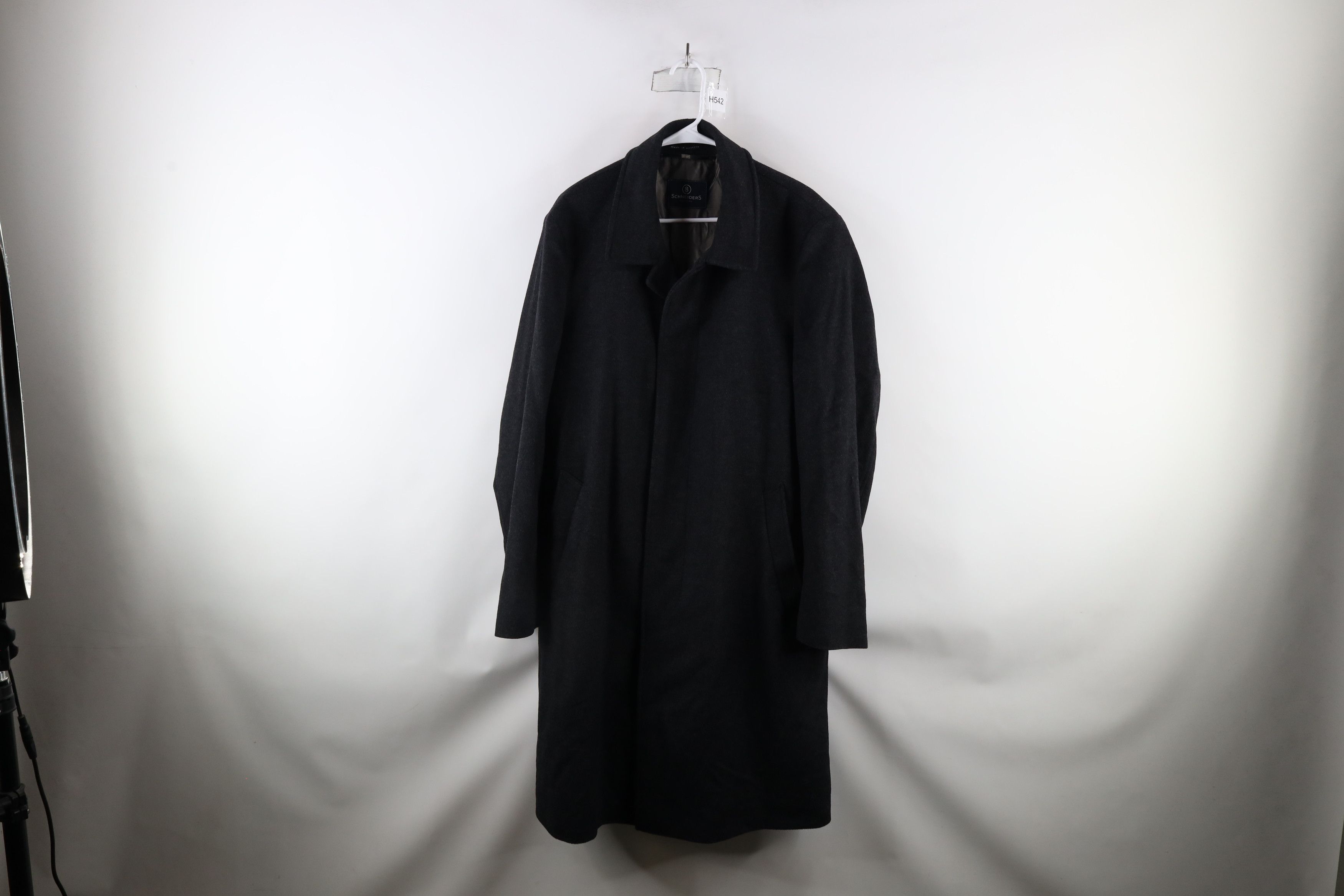 Schneiders × Vintage Schneiders Salzburg Blend Overcoat Jacket Dark Gray Size US XL / EU 56 / 4 - 1 Thumbnail