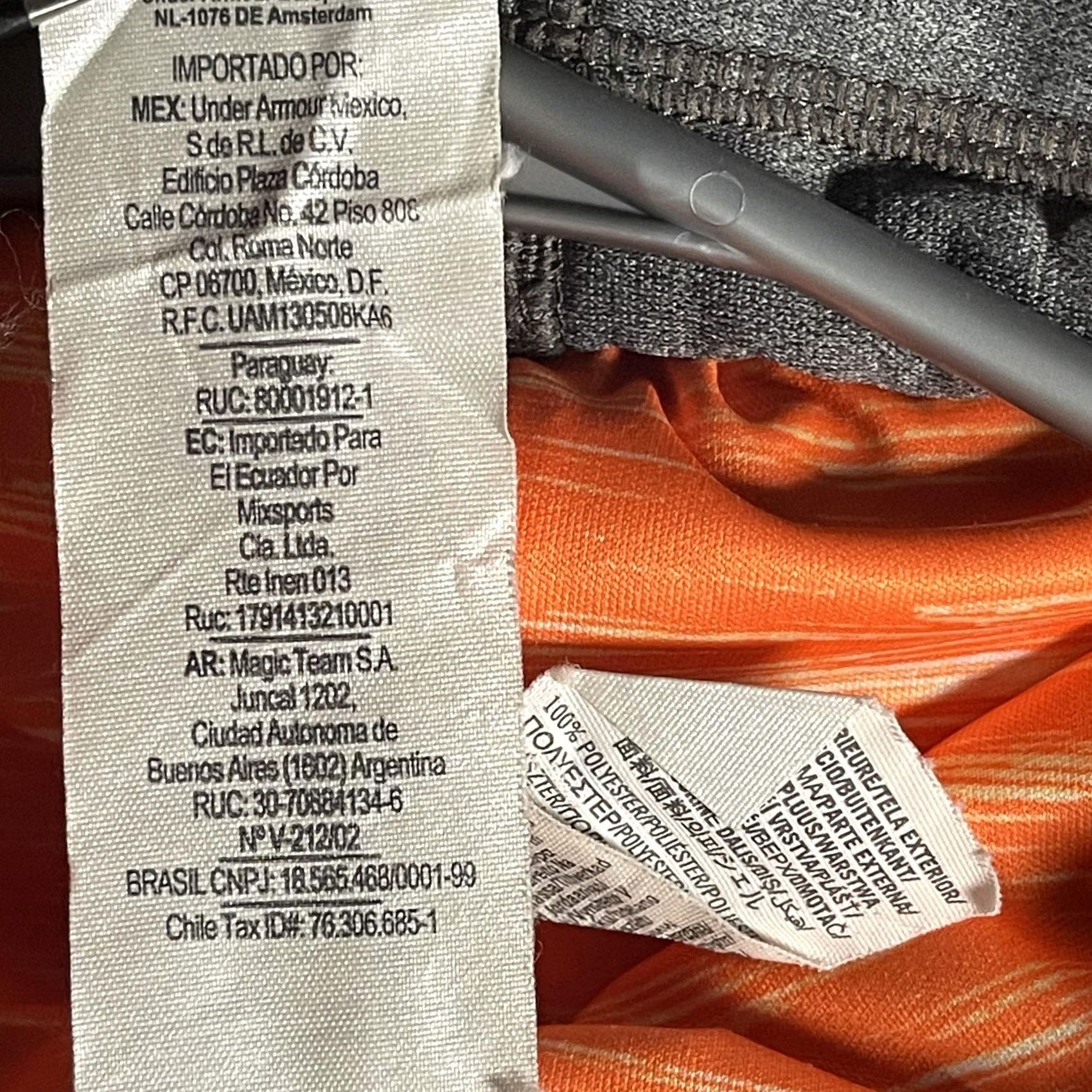Under Armour Under Armour Hoodie Mens Large Gray Orange ColdGear Graphic Print Pullover with Hood, Kangaroo Pocket, Thermal, Fleece, Logo Size US L / EU 52-54 / 3 - 5 Thumbnail