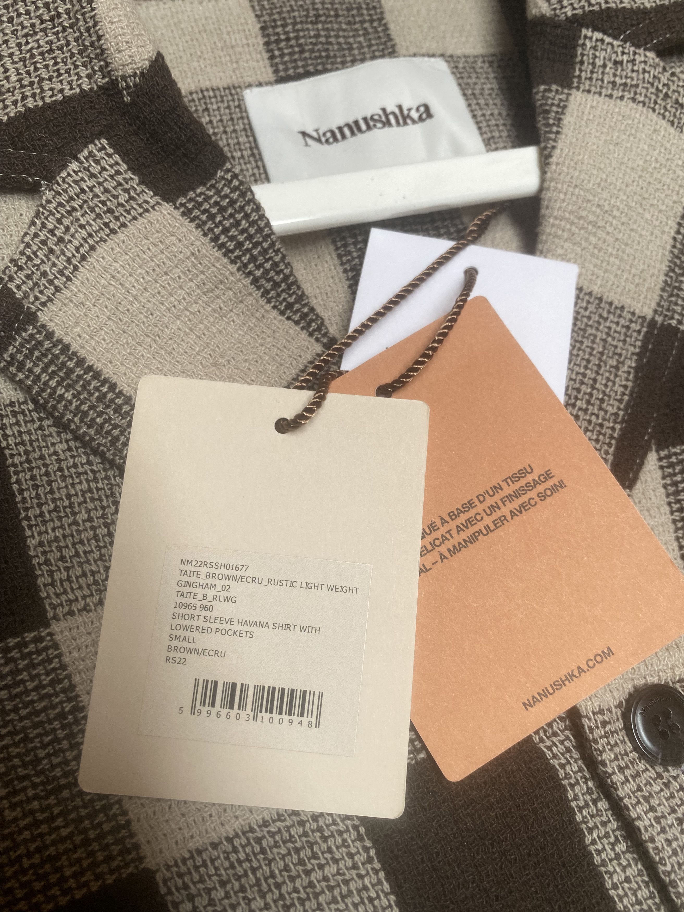 Nanushka NANUSHKA Havana Shirt Gingham Size US S / EU 44-46 / 1 - 10 Thumbnail