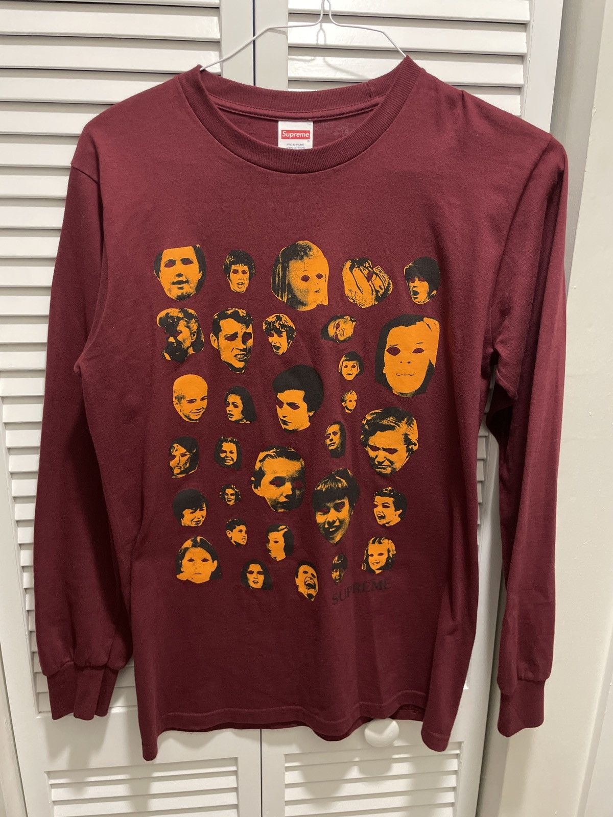 Supreme Supreme Burgundy Eyeless Long Sleeve Size US S / EU 44-46 / 1 - 1 Thumbnail