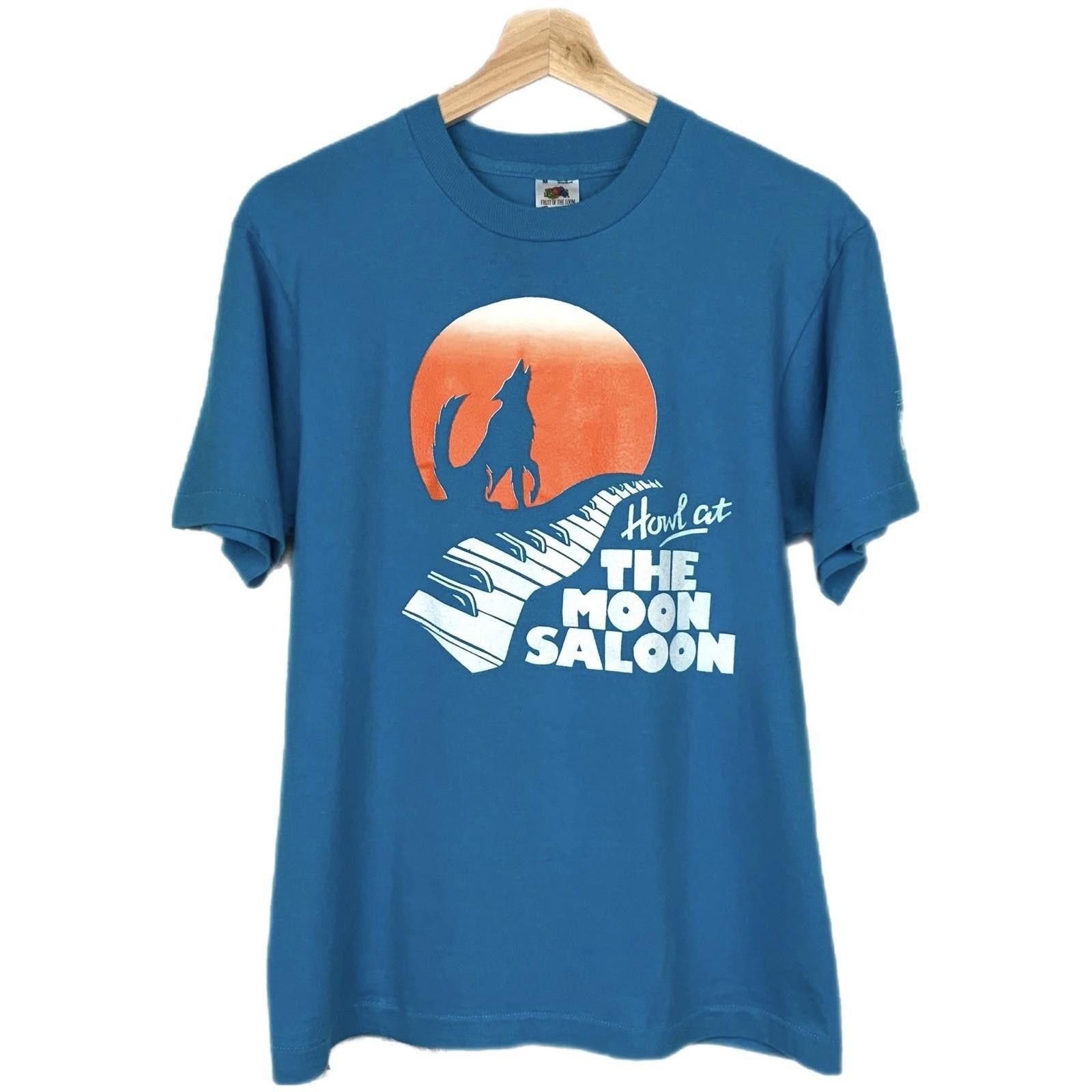 Other Vintage 90s Howl At The Moon Saloon Blue T Shirt Medium Size US M / EU 48-50 / 2 - 1 Thumbnail