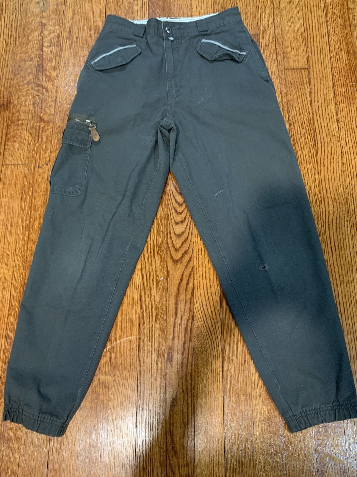 Bugle Boy Vintage 90s Bugle Boy Search & Rescue Cargo Pants-Grey 30x30 Size US 30 / EU 46 - 1 Thumbnail