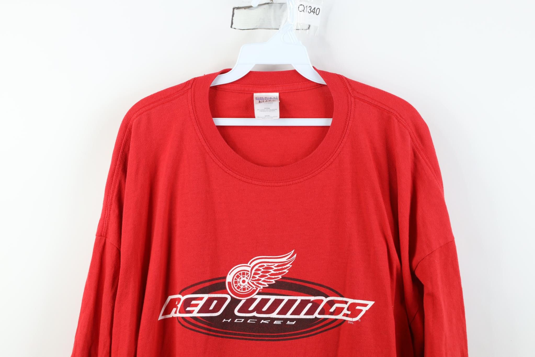 Vintage Vintage 2002 Stanley Cup Champions Wings Hockey T-Shirt Size US XXL / EU 58 / 5 - 2 Thumbnail