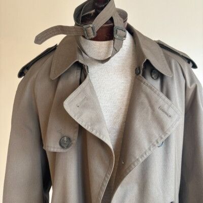 Other Vintage Trench Coat Classic Double Breasted Belted Long Rain Size S / US 4 / IT 40 - 2 Thumbnail
