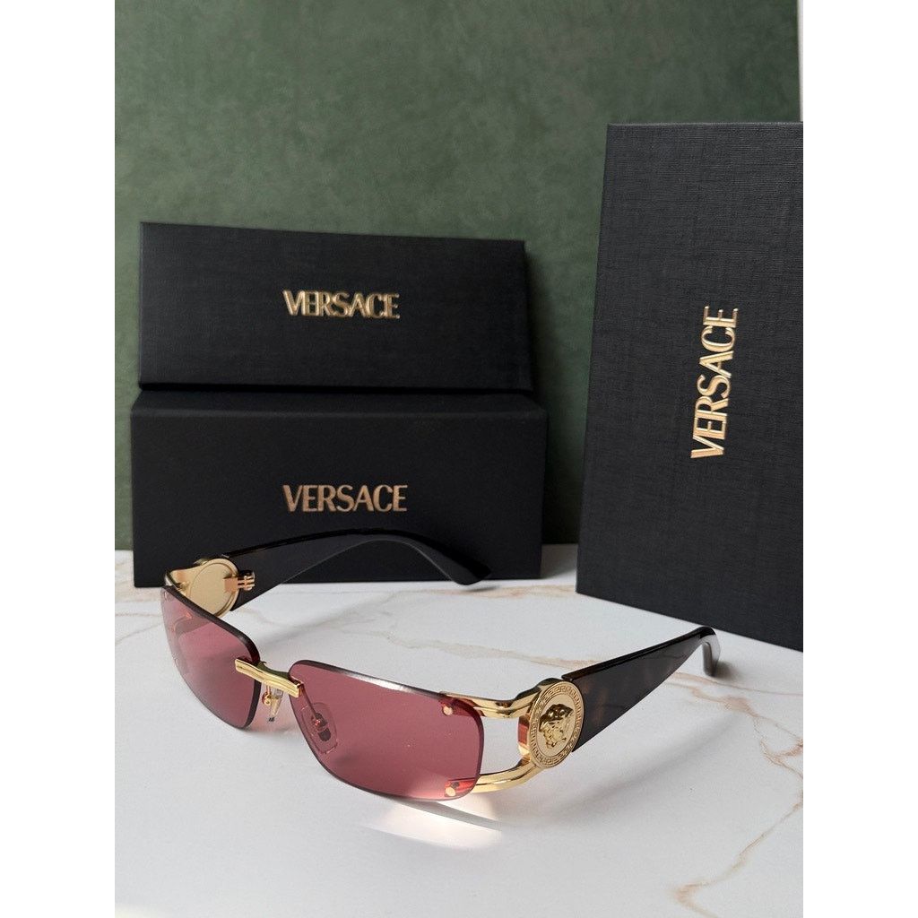 Versace NEW Versace VE2291 Medusa Slim Sunglasses in Havana Red Size ONE SIZE - 2 Thumbnail