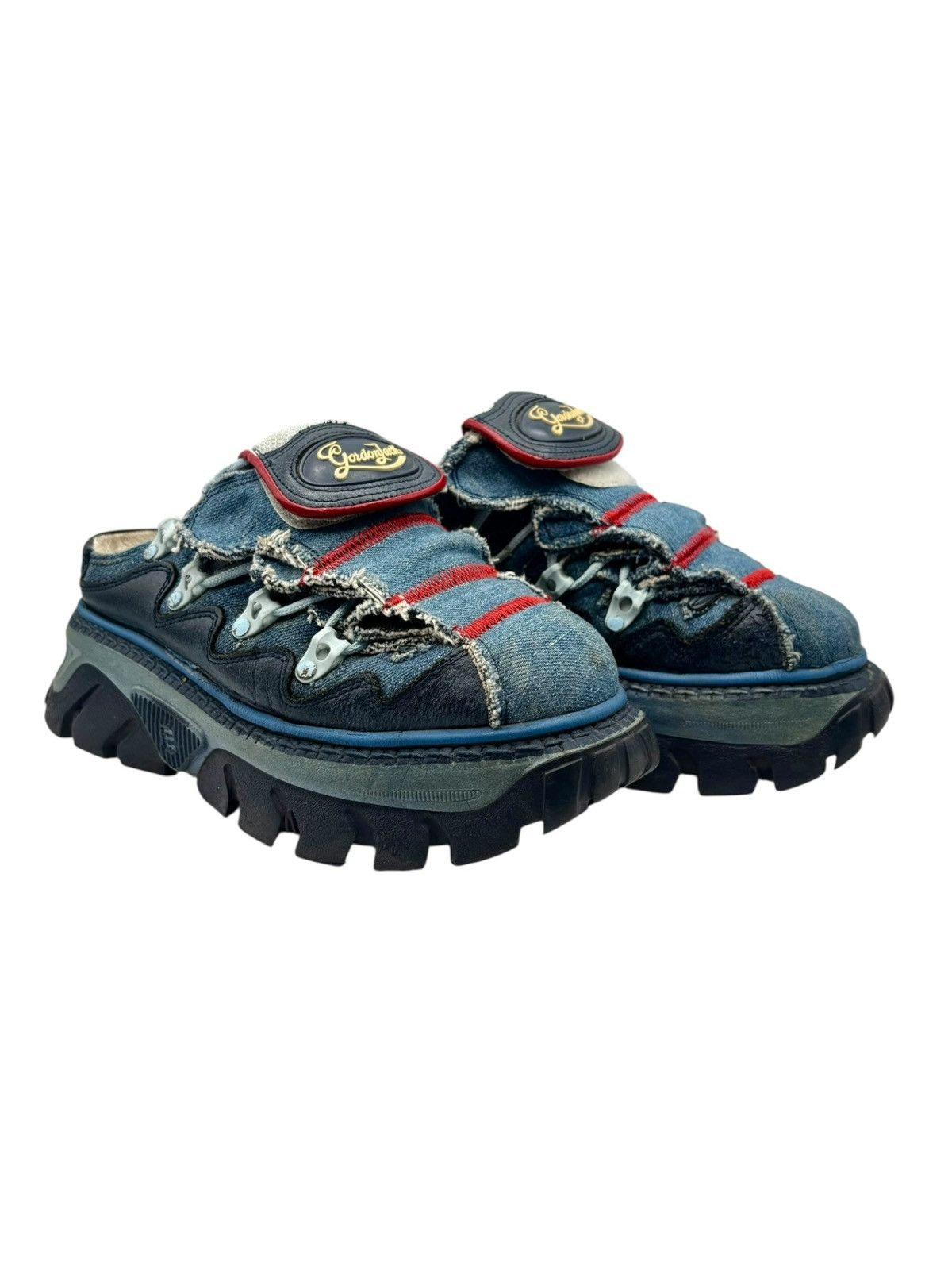Other Vintage Gordon Jack denim platform clogs Size 36 Size US 6 / IT 36 - 1 Thumbnail