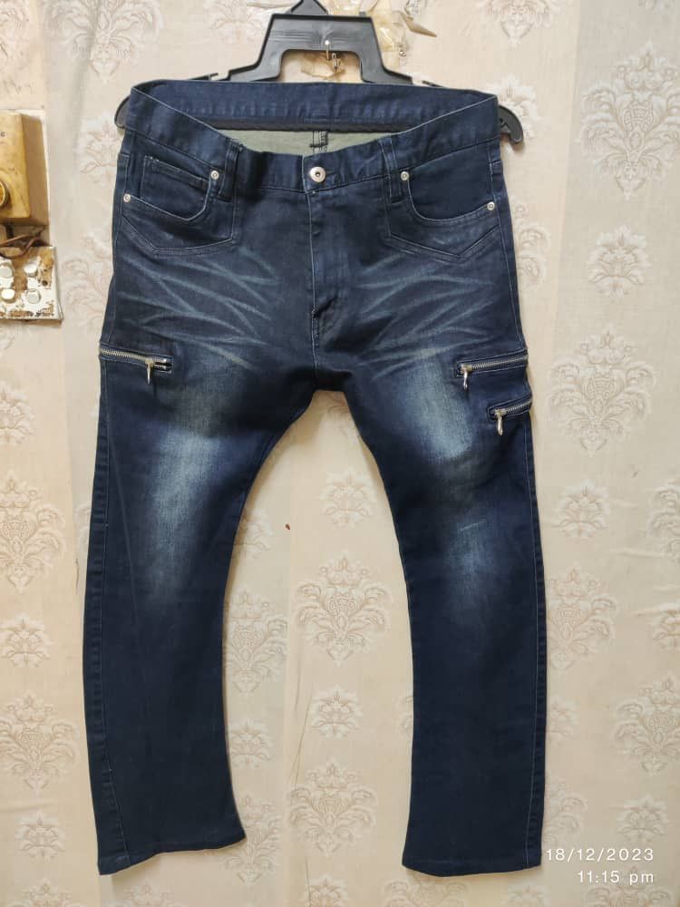 Rare TANA JAPAN JEANS ZIPPER CARGO STONEWASH | Grailed