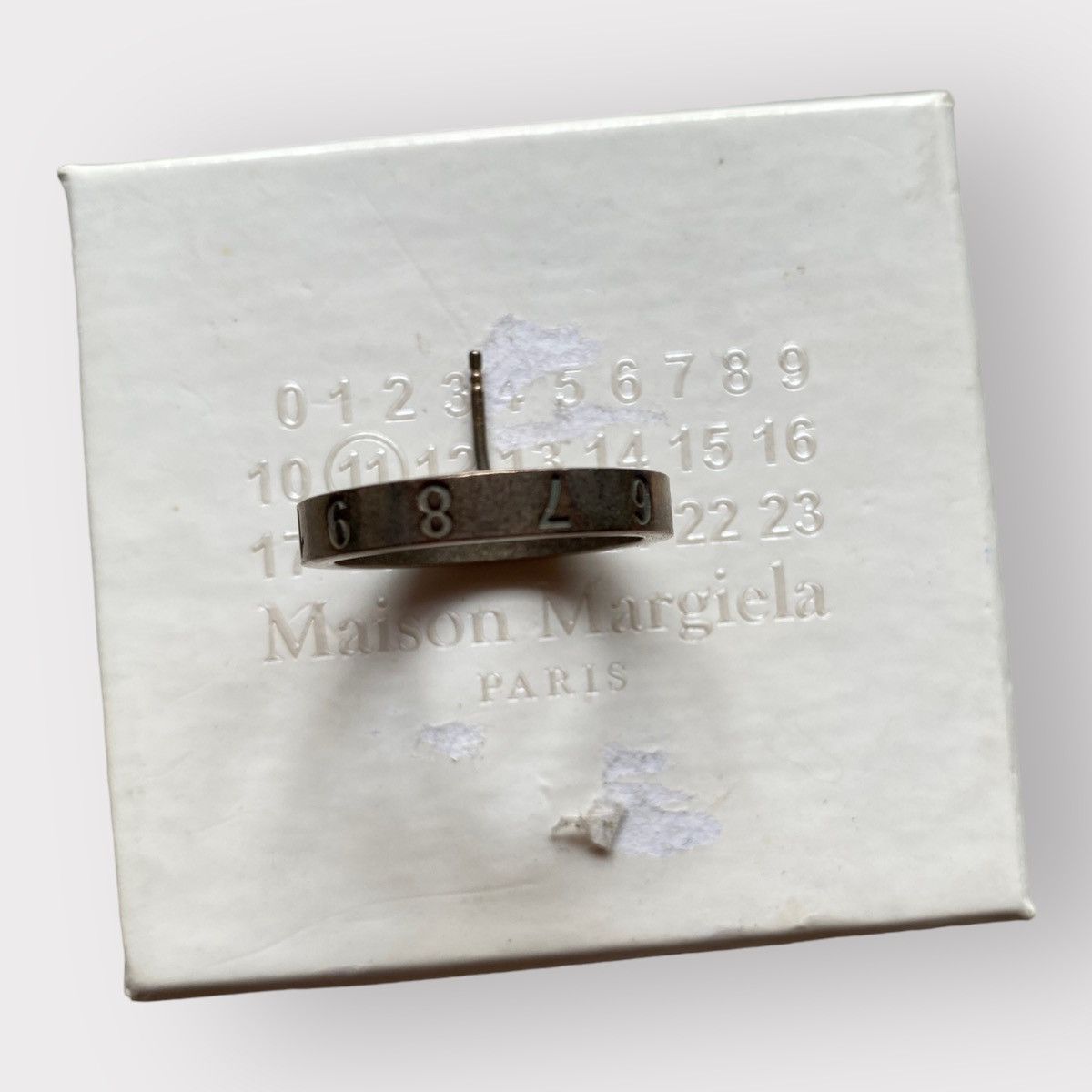 Maison Margiela Margiela Silver Hoop Earring Size ONE SIZE - 2 Thumbnail