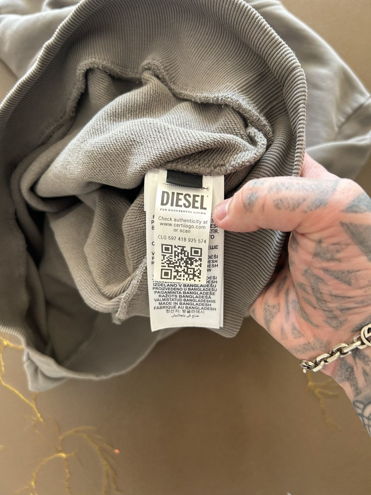 Diesel Diesel Spellout Logo Sweater Size US L / EU 52-54 / 3 - 8 Thumbnail