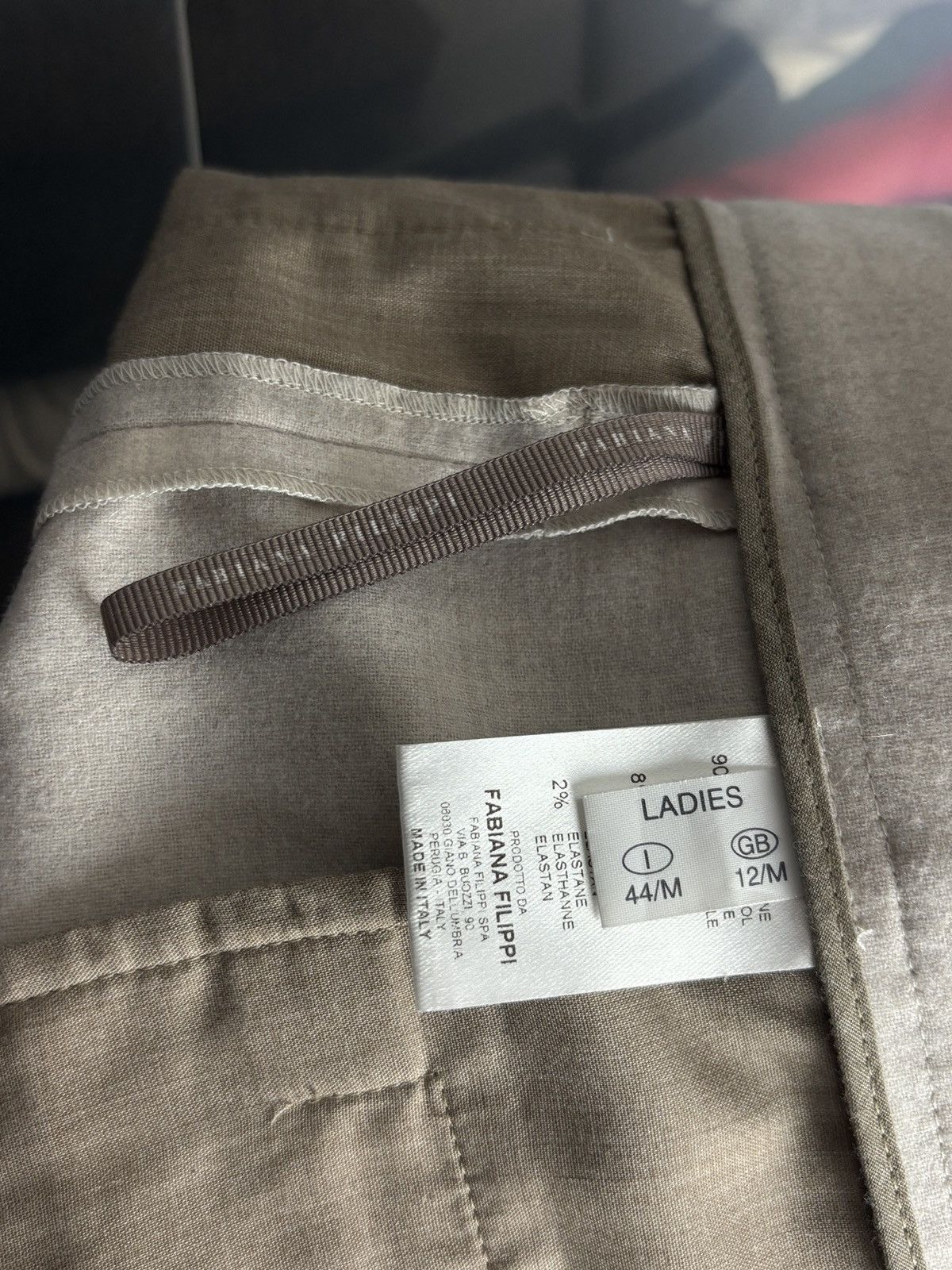 Fabiana Filippi Fabiana Filippi Virgin Wool Cashemre Beige Luxury Pants Size 30" / US 8 / IT 44 - 10 Thumbnail