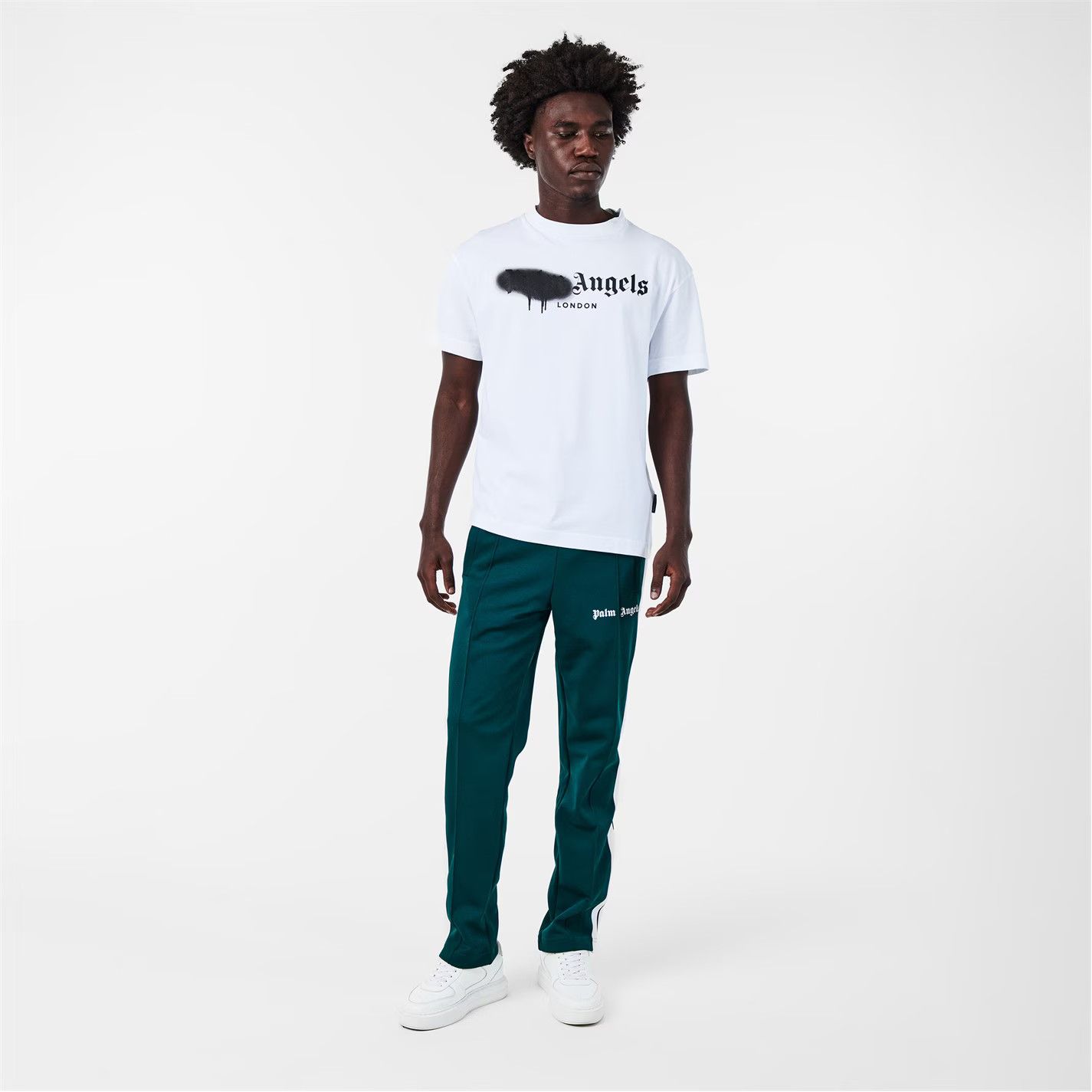 Palm Angels o1g2r1mq0426 Classic Logo Track Pants in Green Size US 28 / EU 44 - 5 Thumbnail