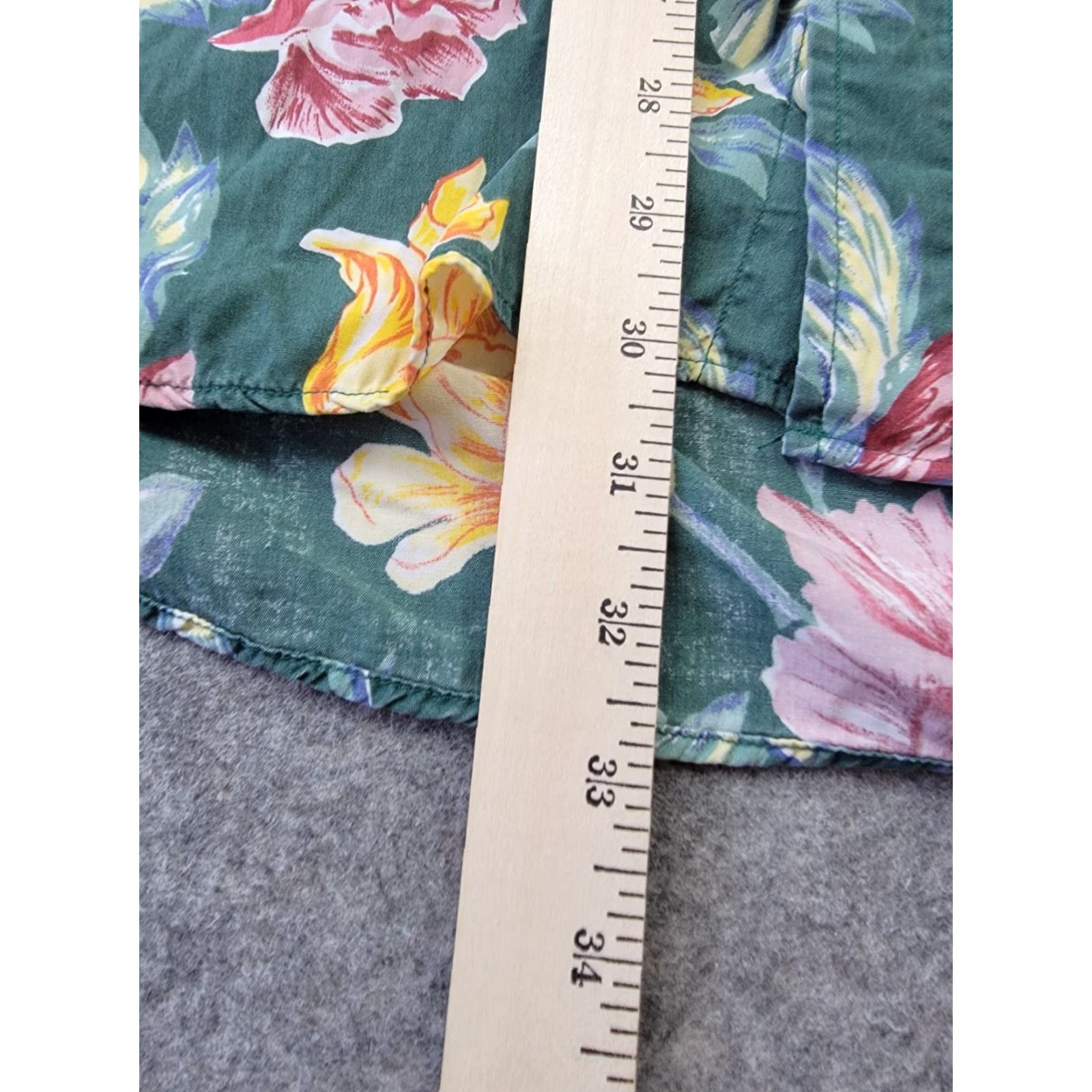 Tommy Hilfiger Tommy Hilfiger Shirt Mens XL Green Floral Button Up Short Sleeve Vintage 90's Size US XL / EU 56 / 4 - 8 Thumbnail