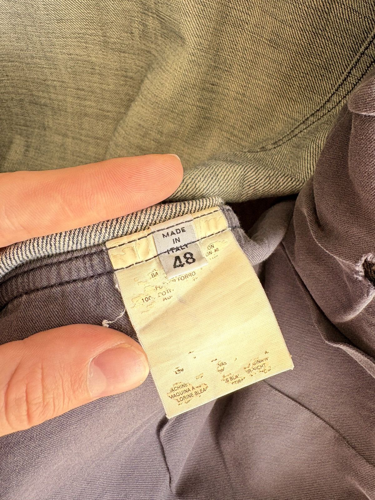 Maison Margiela FW 2005 Distressed Denim Sun Faded Jacket Thrashed Size US M / EU 48-50 / 2 - 8 Thumbnail