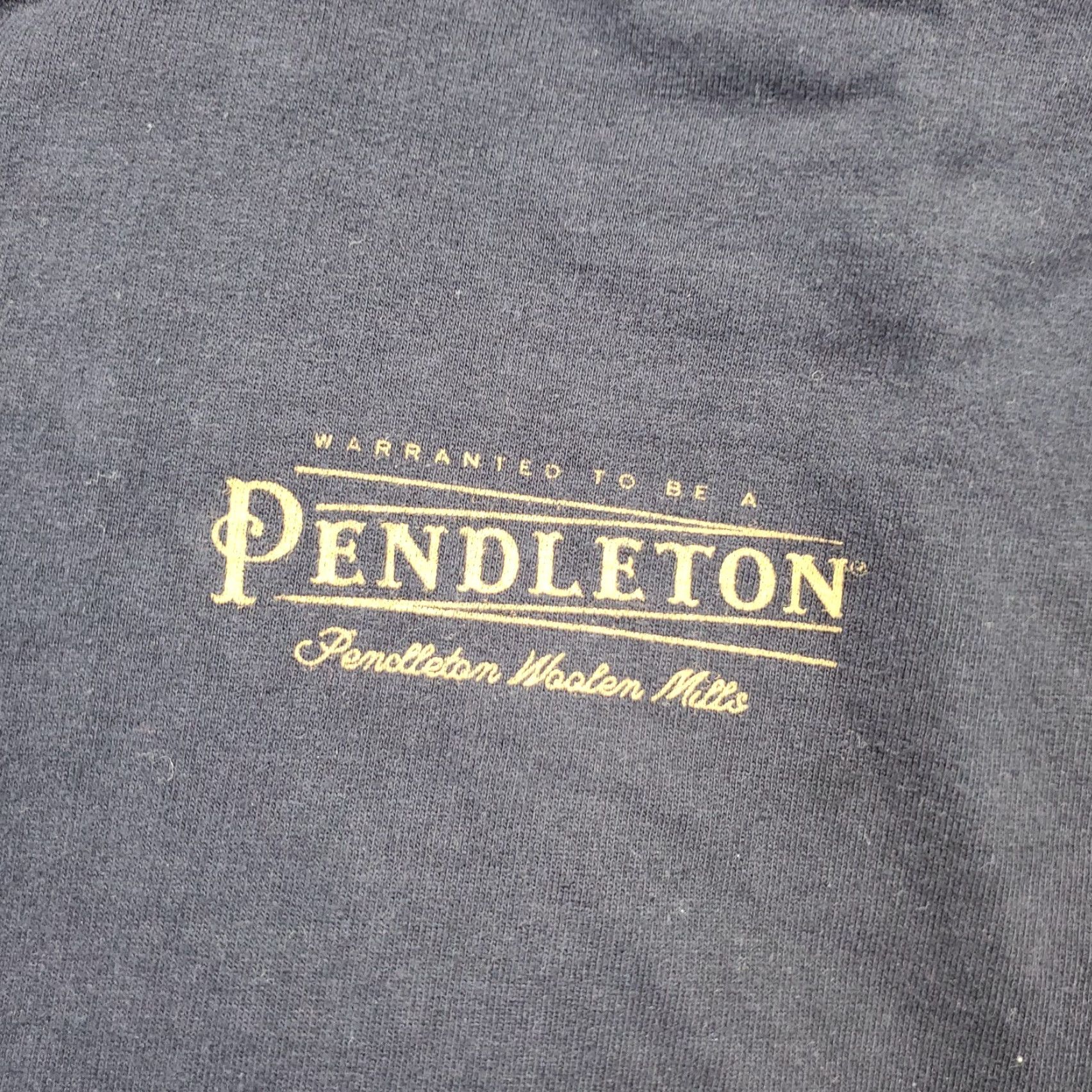 Pendleton Pendleton Mens Hoodie Shirt Navy Logo Pullover Long Sleeve Hooded Woolen Lined Size S Size US S / EU 44-46 / 1 - 7 Thumbnail