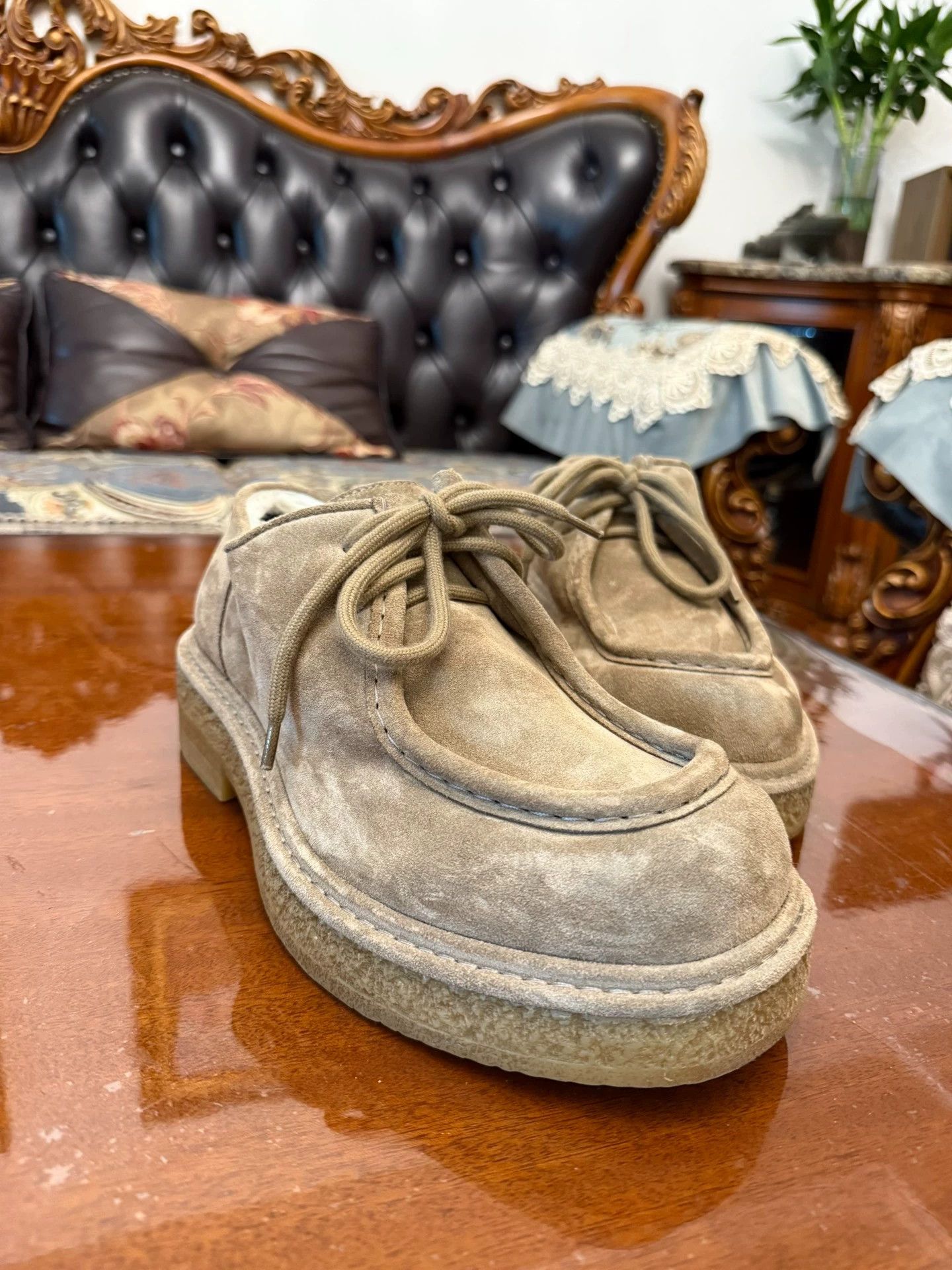 Bottega Veneta BV Shearling Cognac Shoes 41 EU New Size US 8 / EU 41 - 1 Thumbnail