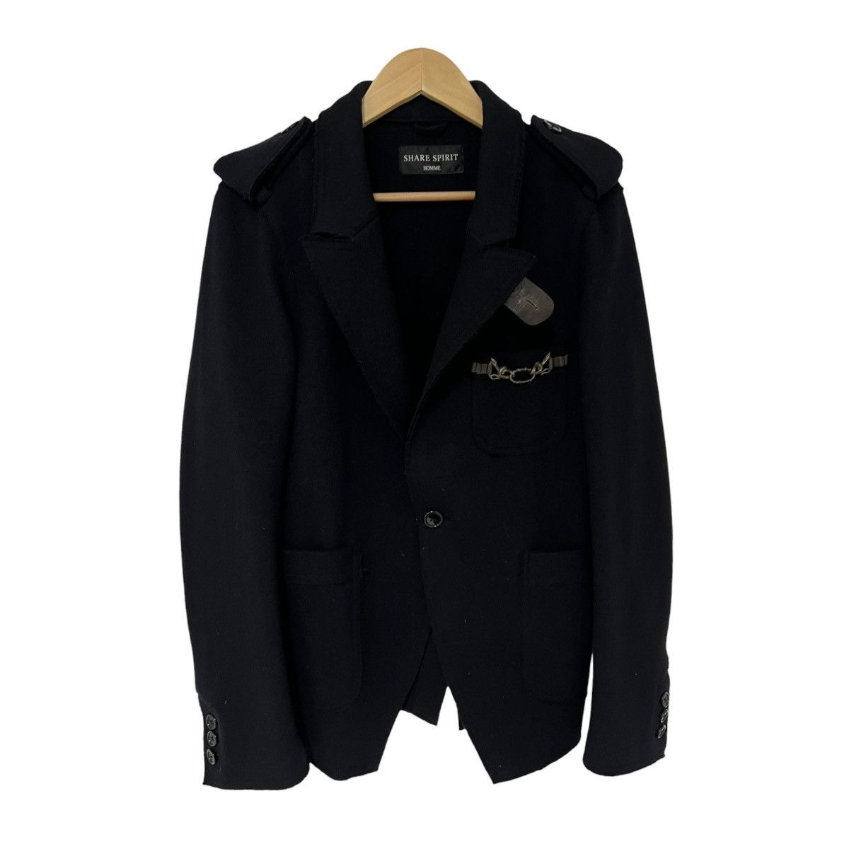 Share Spirit Homme Share spirit military embelish blazer Size US M / EU 48-50 / 2 - 1 Thumbnail