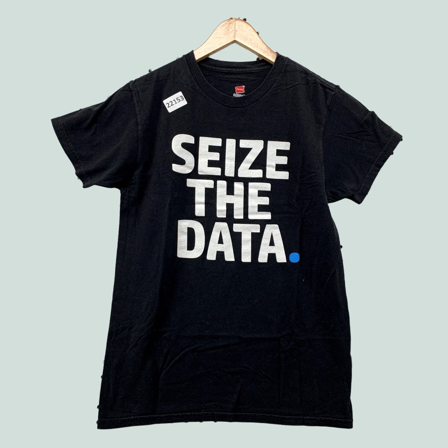 Hanes Seize The Data Shirt Black Mens Adult S Computer TEE Short Sleeve Size US S / EU 44-46 / 1 - 1 Thumbnail