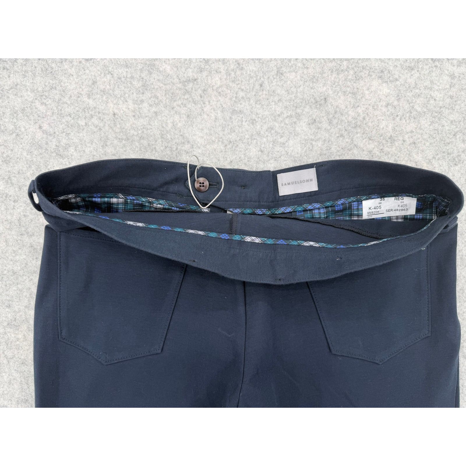 Samuelsohn NWOT Samuelsohn Elite Tech Navy Blue 5-Pocket Pants Men's 35 Size US 35 - 5 Thumbnail