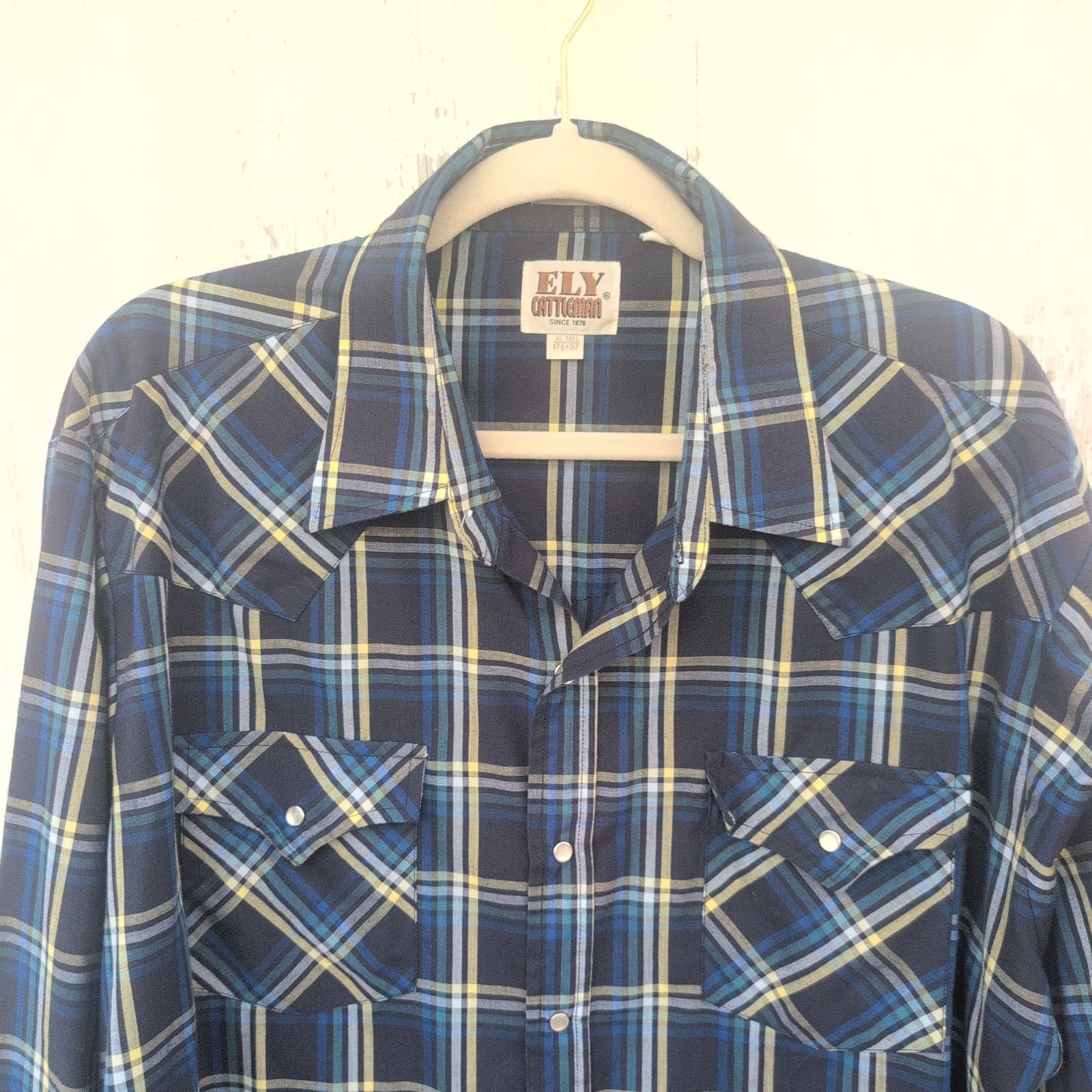 Other Ely Cattleman Western Pearl Snap FarmWorn Men's XL Tall Size US XL / EU 56 / 4 - 3 Thumbnail