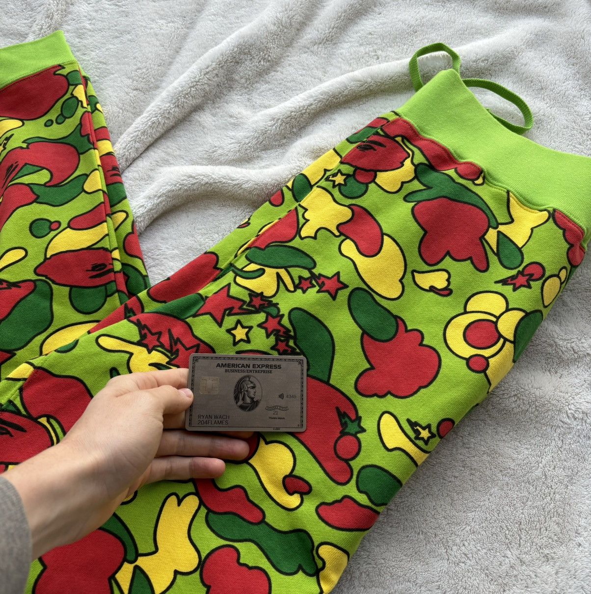 Bape Bape Multicolor Camo Sweatpants Size US 34 / EU 50 - 2 Thumbnail