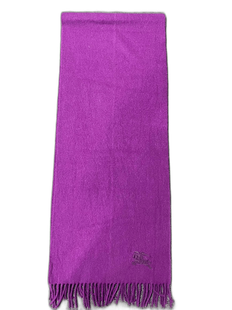 Burberry burberry purple cashmere scarf Size ONE SIZE - 1 Thumbnail