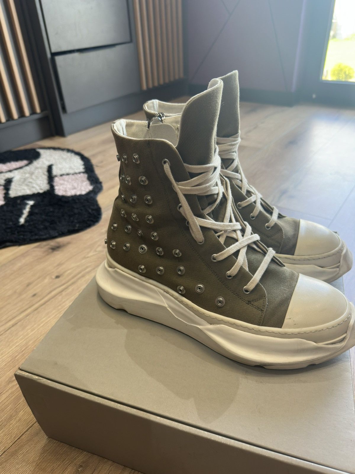 Rick Owens Drkshdw Rick Owens DRKSHDW Abstract Ramones Size US 12 / EU 45 - 4 Thumbnail