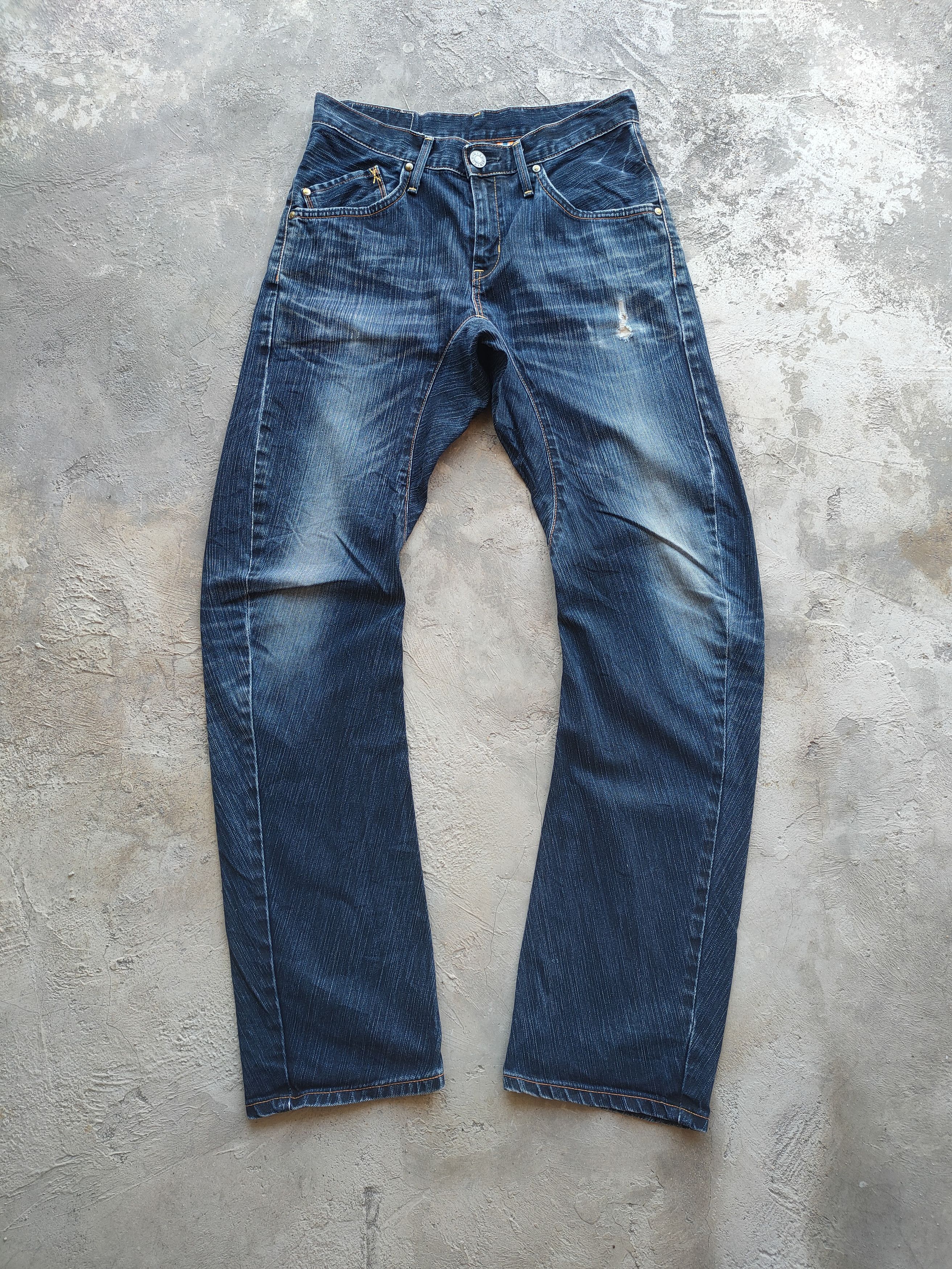 Edwin W30 VINTAGE EDWIN TWIST LEG FADED JEANS PANTS Size US 30 / EU 46 - 1 Thumbnail