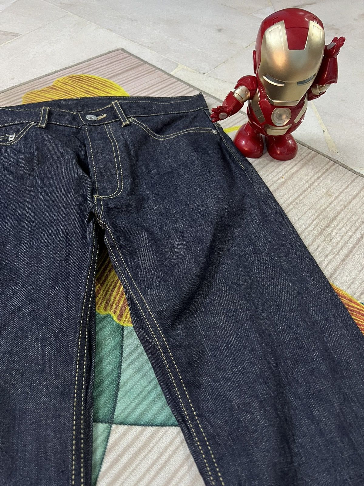 If Six Was Nine × Japanese Brand × Le Grande Bleu (L.G.B.) FROG DENIM FLARE JEANS BY DRAW DESIGN CREATION Size US 32 / EU 48 - 4 Thumbnail