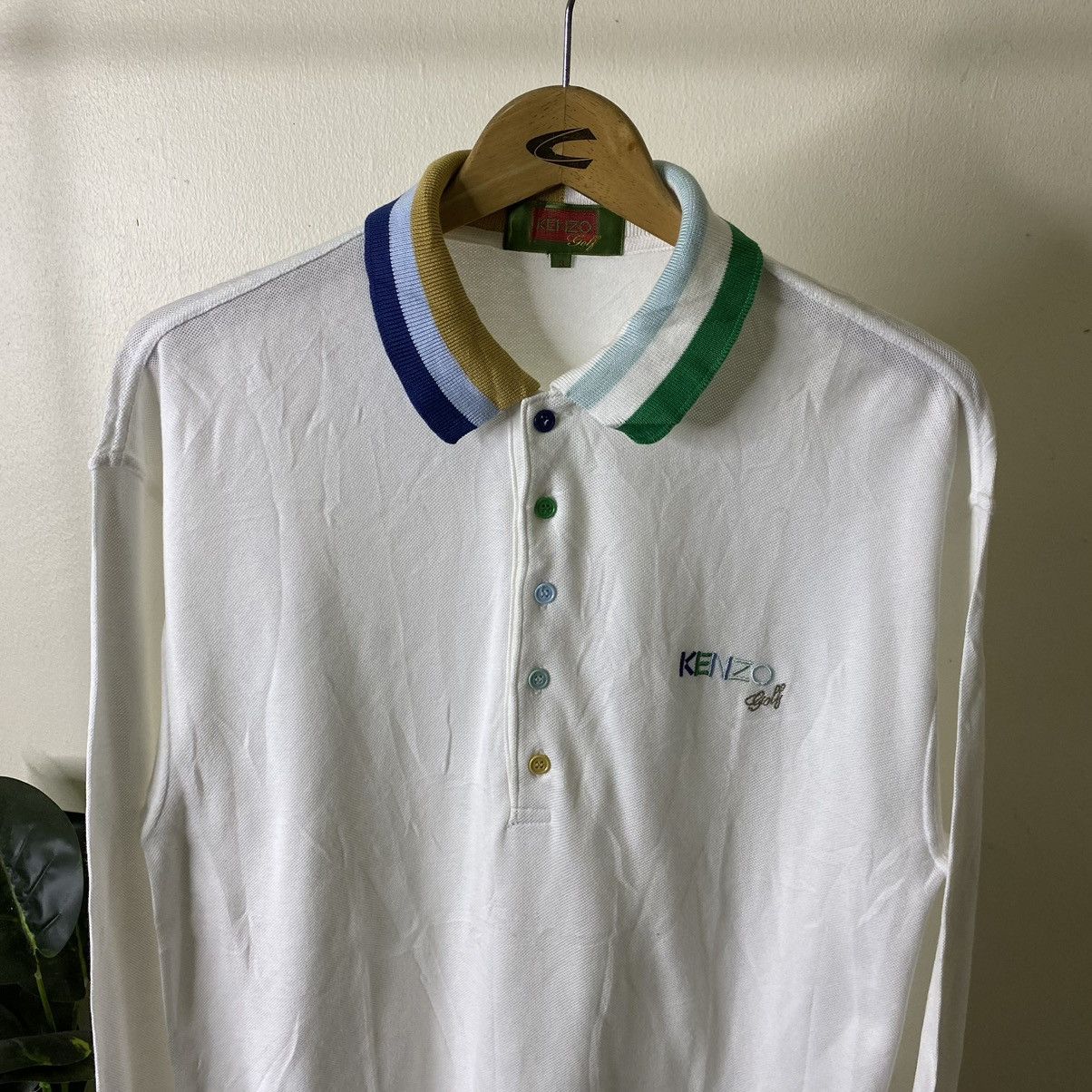 Kenzo Kenzo Golf Multicolor Detailing Polo Tee Size US M / EU 48-50 / 2 - 2 Thumbnail