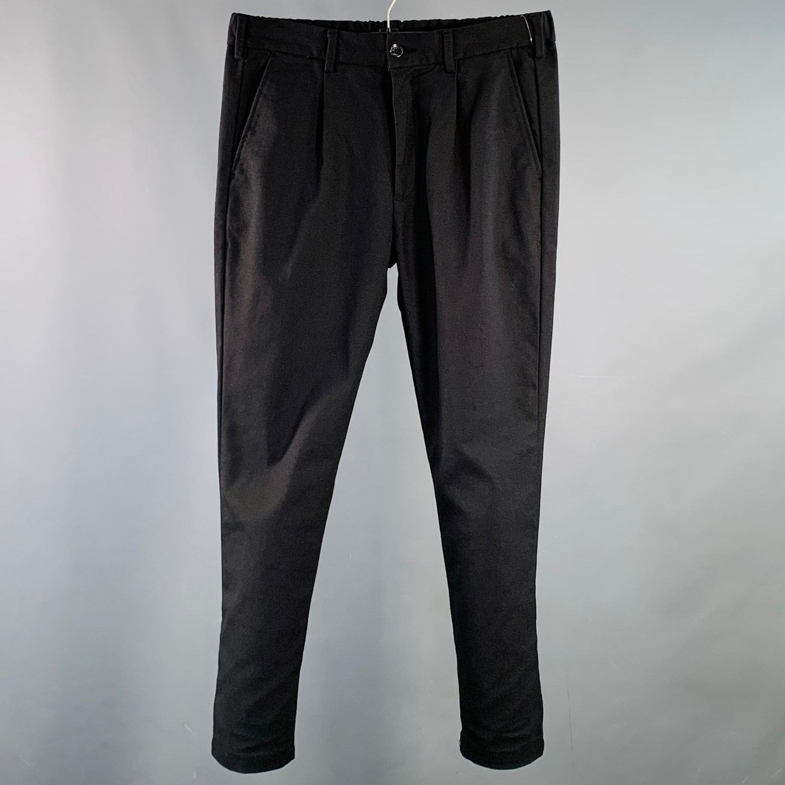 Other MARINERO M Black Polyester Blend Drawstring Casual Pants Size US 33 - 1 Thumbnail