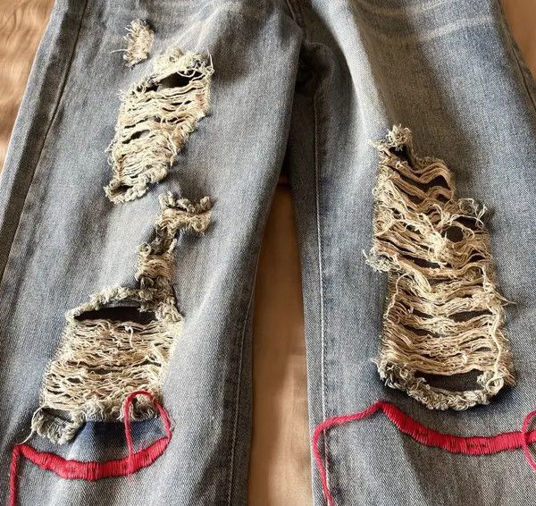 Vintage Retro punk denim pants Size US 31 - 7 Thumbnail
