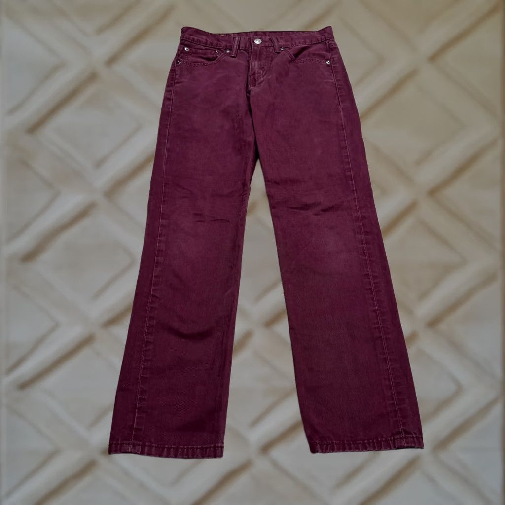 Levi's Levi's 511 Straight Leg Denim Jeans Womens 28x30 Red Cotton Mid Rise Vintage No Logo Pockets 28in Inseam Regular Fit Streetwear Size 28" / US 6 / IT 42 - 1 Thumbnail