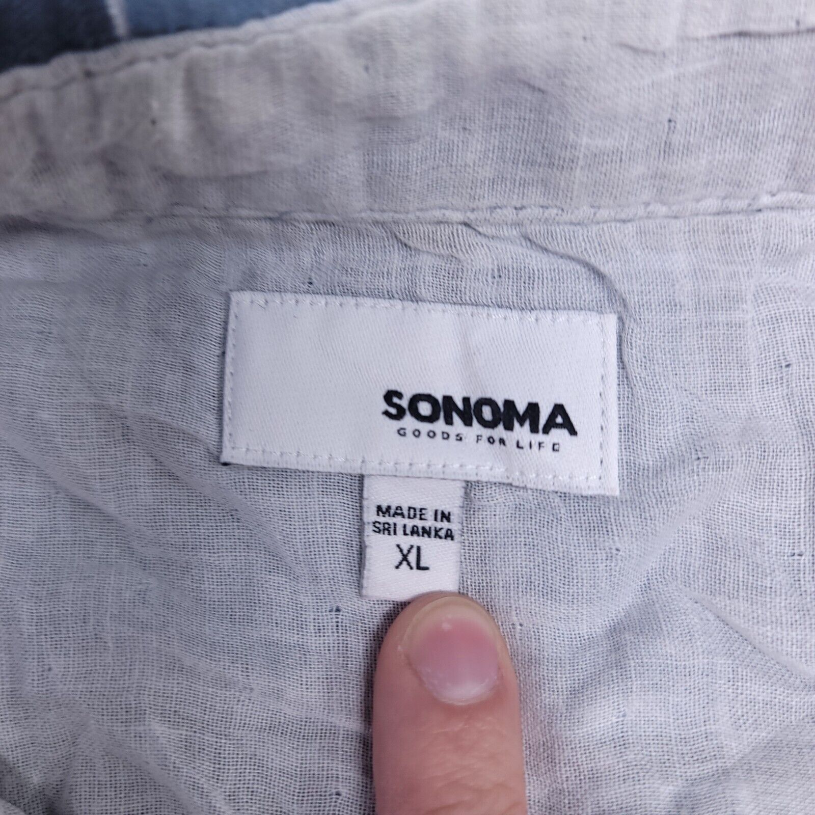 Sonoma Sonoma Madras Flannel Shirt Mens Size Extra Large XL Blue Size US XL / EU 56 / 4 - 3 Thumbnail