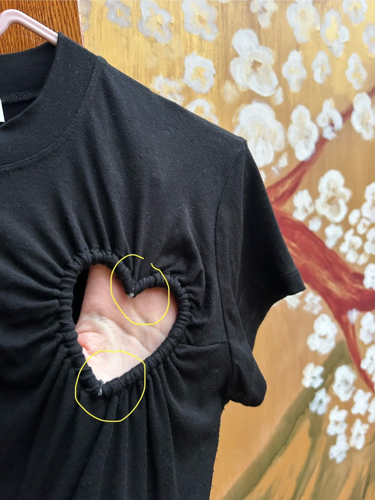 Ambush Design AMBUSH Hearts Cut-Out T-Shirt In Black Size XS / US 0-2 / IT 36-38 - 10 Thumbnail