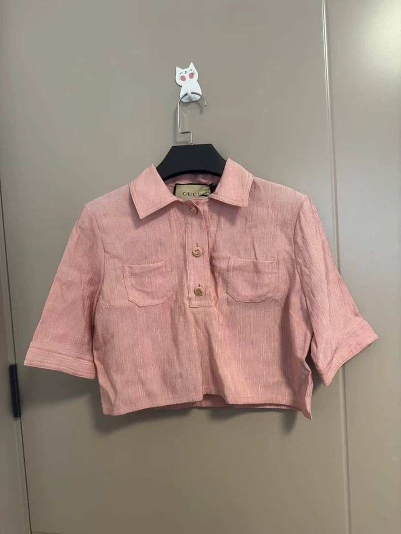 Gucci Size 38 Pink short mid-sleeved top size 38 2501-Nexta