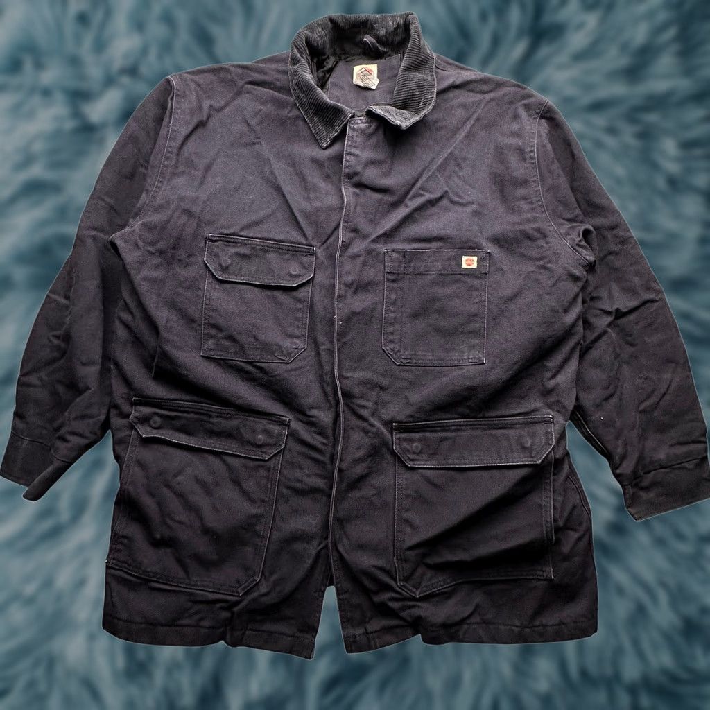 Red Kap Red Kap Duck Canvas Chore Coat Jacket Mens XXL Navy Blue Quilt Lined Pockets Size US XXL / EU 58 / 5 - 1 Thumbnail
