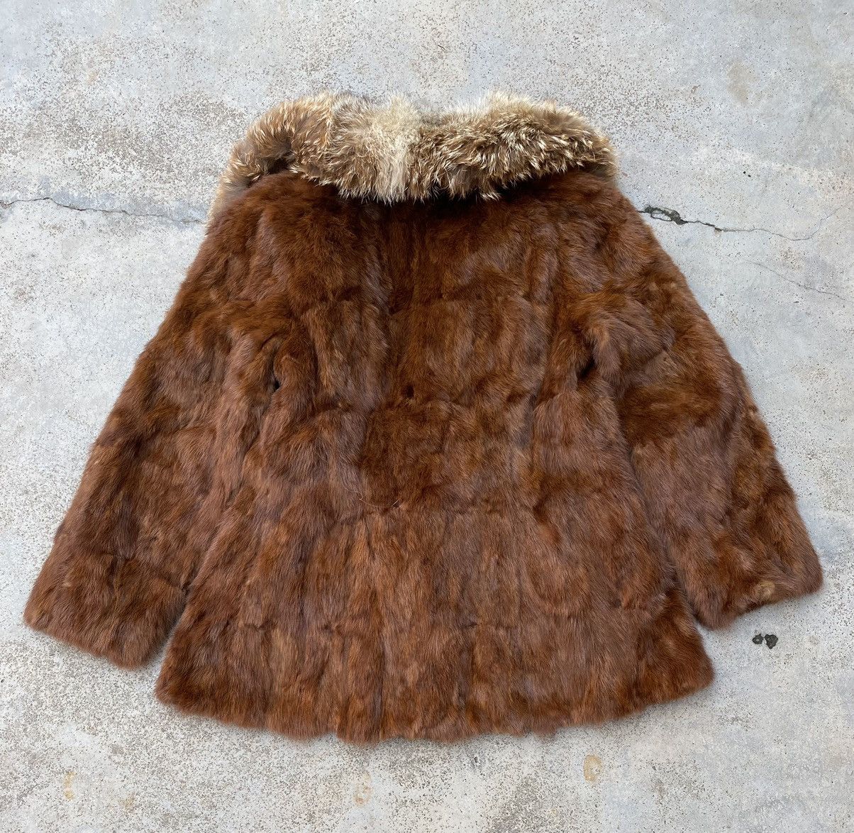 Vintage Vintage Cow Leather Fur Jacket Size ONE SIZE - 7 Thumbnail